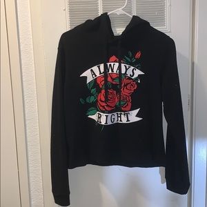 Black “ALWAYS RIGHT” crop top!